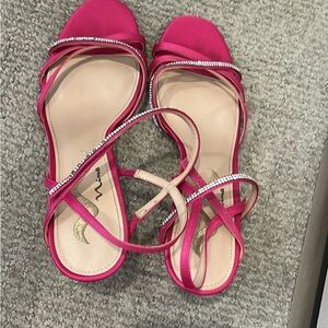 Elegant Pink Strappy Sandals